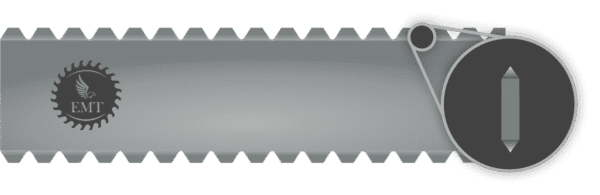 Flat Notch Toothed Blade - DBDE