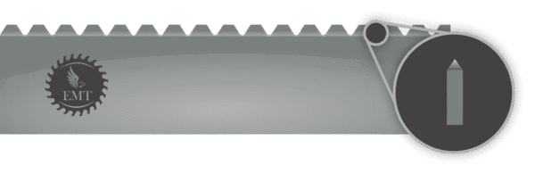 Flat Notch Toothed Blade - DBSE